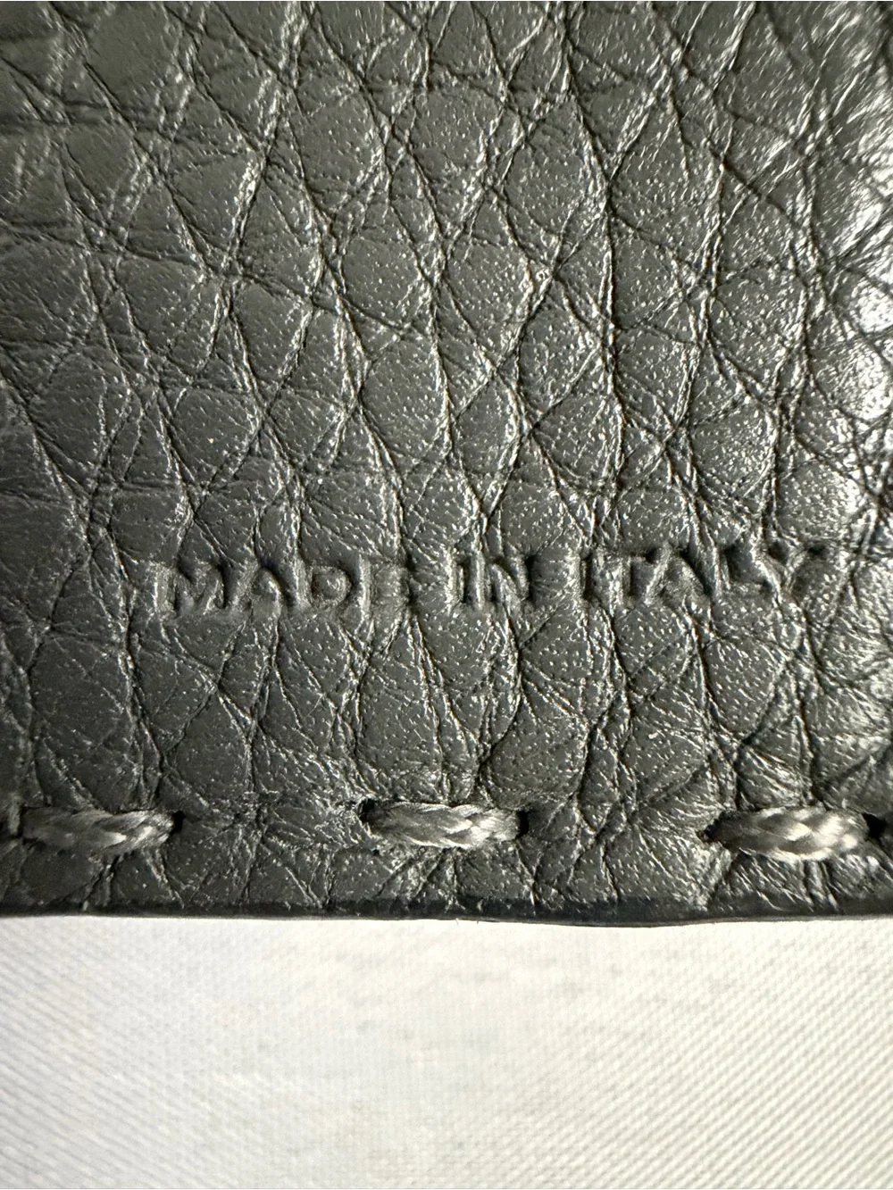 Vintage Fendi Roma Gray Pebbled Leather Continental Wallet